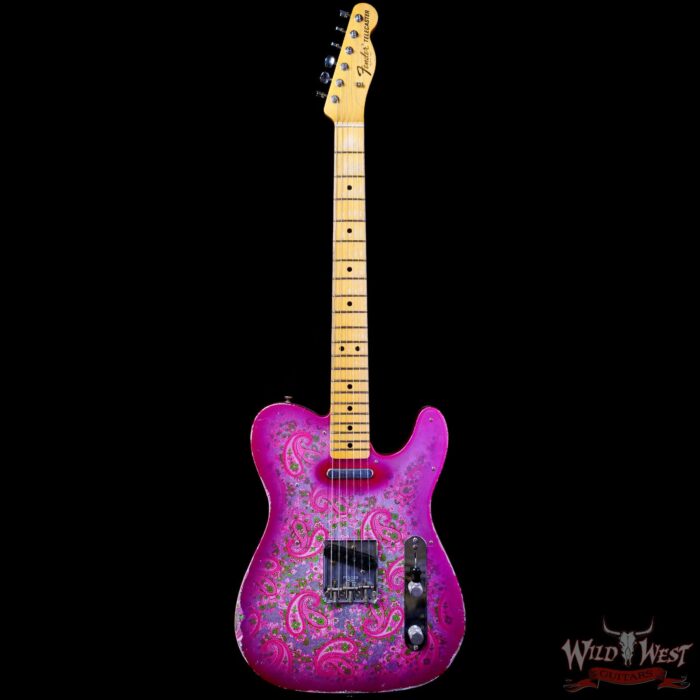 Fender Custom Shop Ron Thorn Masterbuilt 1968 Telecaster Maple Fingerboard Relic Pink Paisley - Image 3