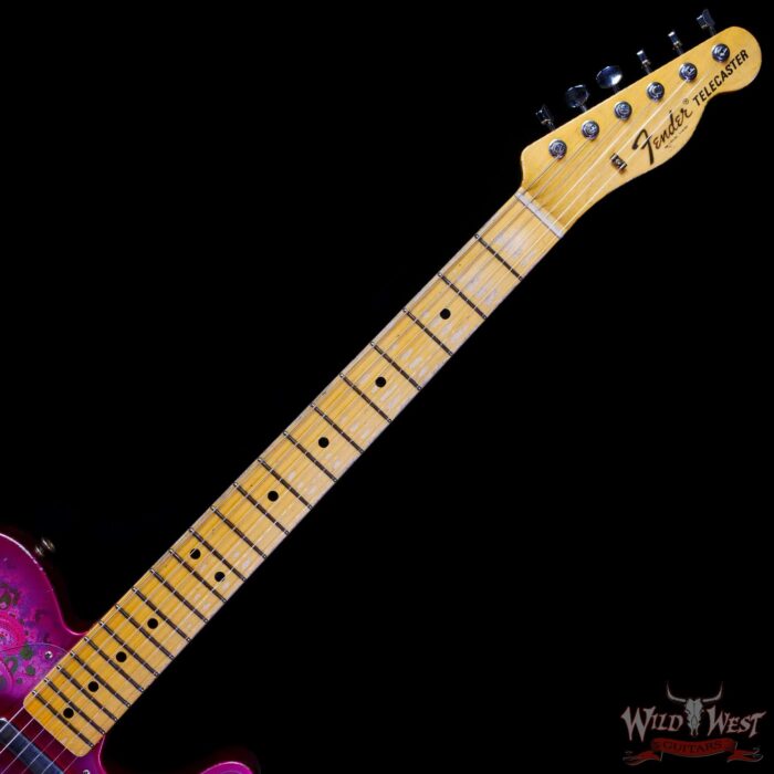 Fender Custom Shop Ron Thorn Masterbuilt 1968 Telecaster Maple Fingerboard Relic Pink Paisley - Image 4