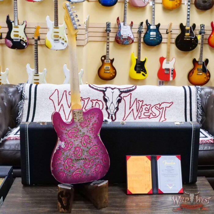 Fender Custom Shop Ron Thorn Masterbuilt 1968 Telecaster Maple Fingerboard Relic Pink Paisley - Image 10