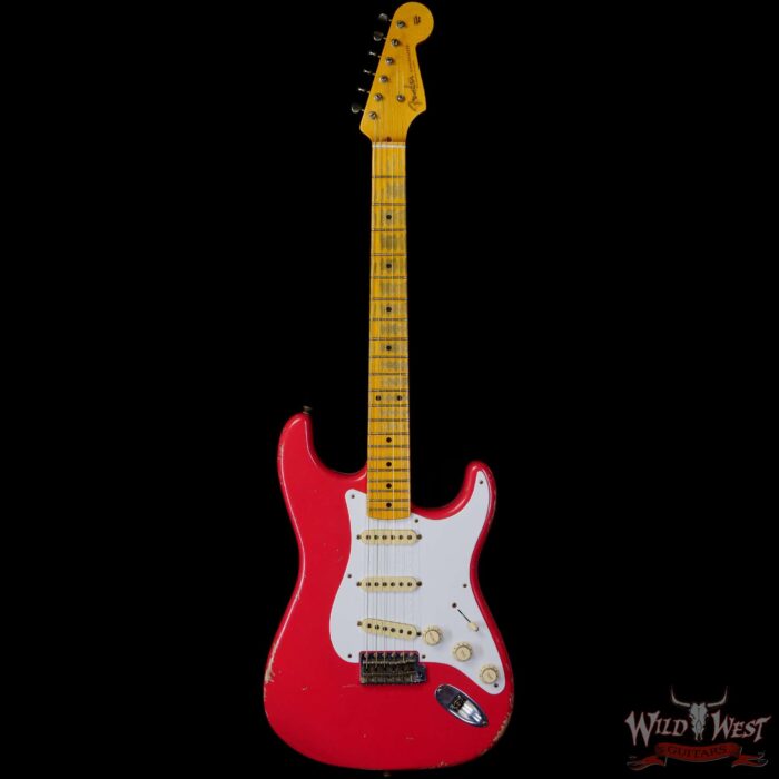 Fender Custom Shop Todd Krause Masterbuilt 1956 Stratocaster H/W Pickups Relic Fiesta Red 7.15 LBS - Image 3