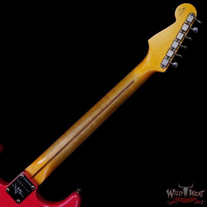 Fender Custom Shop Todd Krause Masterbuilt 1956 Stratocaster H/W Pickups Relic Fiesta Red 7.15 LBS - Image 5
