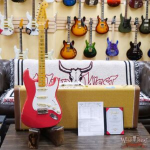Fender Custom Shop Todd Krause Masterbuilt 1956 Stratocaster H/W Pickups Relic Fiesta Red 7.15 LBS - Image 6