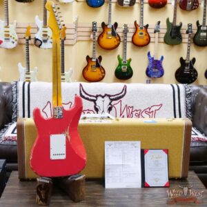 Fender Custom Shop Todd Krause Masterbuilt 1956 Stratocaster H/W Pickups Relic Fiesta Red 7.15 LBS - Image 9