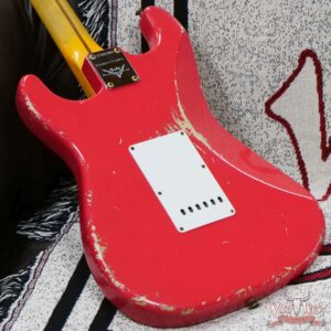 Fender Custom Shop Todd Krause Masterbuilt 1956 Stratocaster H/W Pickups Relic Fiesta Red 7.15 LBS - Image 11