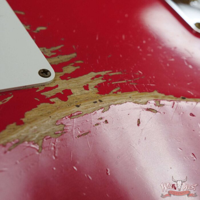 Fender Custom Shop Todd Krause Masterbuilt 1956 Stratocaster H/W Pickups Relic Fiesta Red 7.15 LBS - Image 12