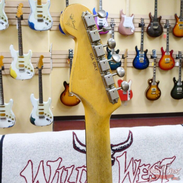 Fender Custom Shop Todd Krause Masterbuilt 1962 Stratocaster Brazilian Rosewood Board Hand-Wound Pickups Relic Sonic Blue 6.85 LBS - Image 11