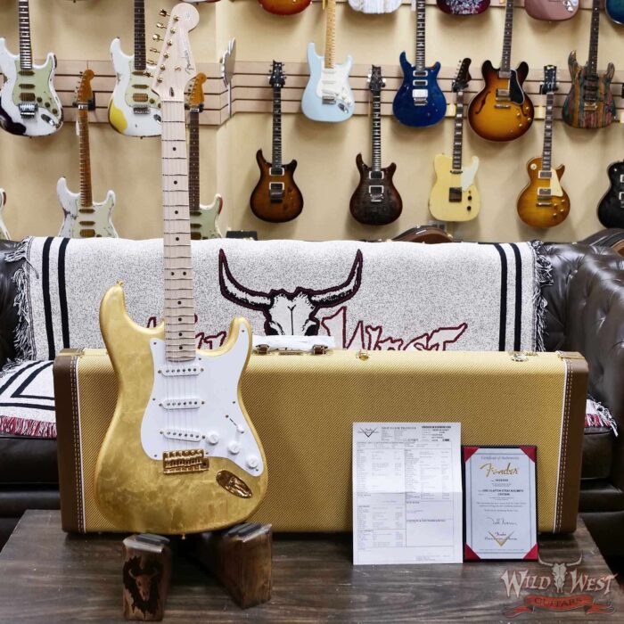 Fender Custom Shop Todd Krause Masterbuilt Eric Clapton Signature Stratocaster NOS Gold Leaf 7.65 LBS - Image 6