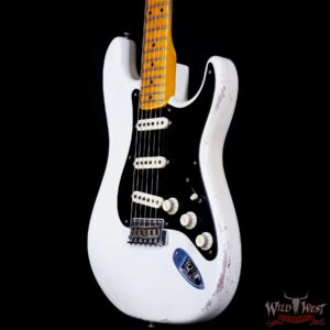 Fender Custom Shop Todd Krause Masterbuilt 1956 Stratocaster Josefina Handwound Pickups Journeyman Relic Olympic White 7.20 LBS - Image 2