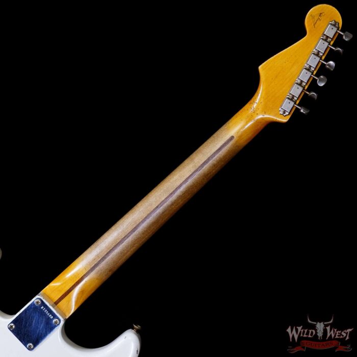 Fender Custom Shop Todd Krause Masterbuilt 1956 Stratocaster Josefina Handwound Pickups Journeyman Relic Olympic White 7.20 LBS - Image 5