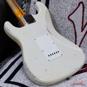 Fender Custom Shop Todd Krause Masterbuilt 1956 Stratocaster Josefina Handwound Pickups Journeyman Relic Olympic White 7.20 LBS - Image 12