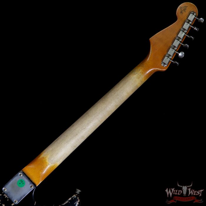 2020 NAMM Fender Custom Shop Vincent Van Trigt Masterbuilt 1959 Stratocaster Heavy Relic Rosewood Slab Board Black - Image 11