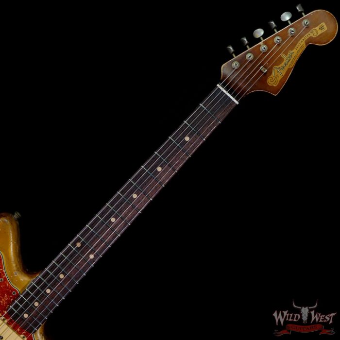 Fender Custom Shop Vincent Van Trigt Masterbuilt 1962 Jazzmaster Ultra Relic Lollar Pickups Aged Olympic White - Image 4