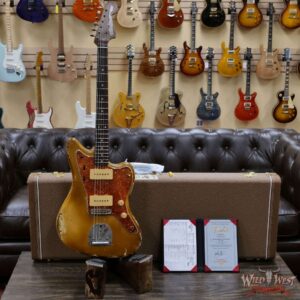 Fender Custom Shop Vincent Van Trigt Masterbuilt 1962 Jazzmaster Ultra Relic Lollar Pickups Aged Olympic White - Image 6