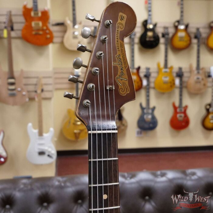 Fender Custom Shop Vincent Van Trigt Masterbuilt 1962 Jazzmaster Ultra Relic Lollar Pickups Aged Olympic White - Image 7