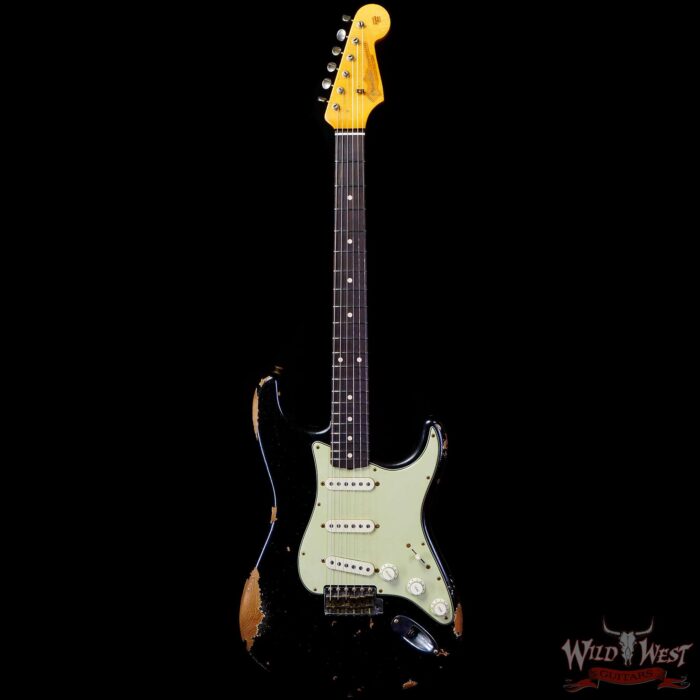 Fender Custom Shop Vincent Van Trigt Masterbuilt 1963 Stratocaster Relic Black Sparkle - Image 3