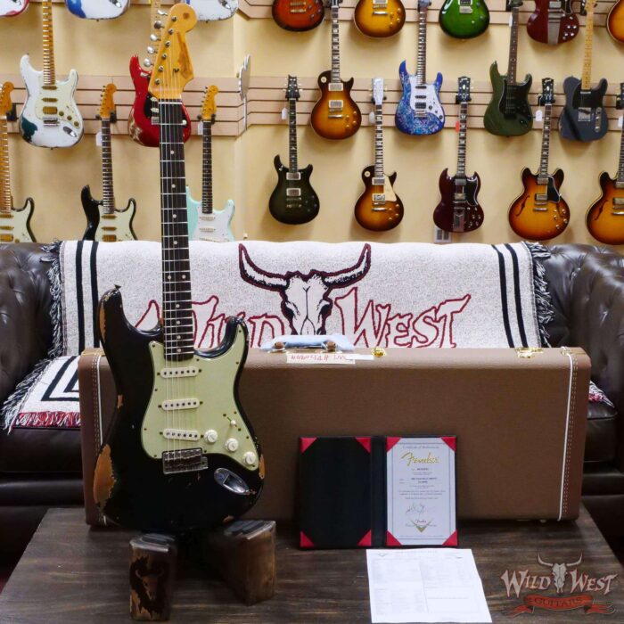 Fender Custom Shop Vincent Van Trigt Masterbuilt 1963 Stratocaster Relic Black Sparkle - Image 6