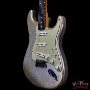 Fender Custom Shop Vincent Van Trigt Masterbuilt 1963 Stratocaster Relic Silver Sparkle - Image 2