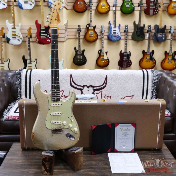 Fender Custom Shop Vincent Van Trigt Masterbuilt 1963 Stratocaster Relic Silver Sparkle - Image 6