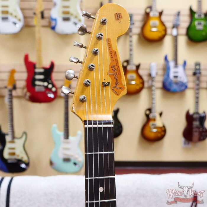Fender Custom Shop Vincent Van Trigt Masterbuilt 1963 Stratocaster Relic Silver Sparkle - Image 7