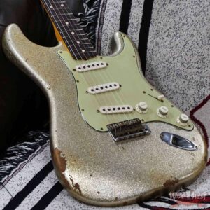 Fender Custom Shop Vincent Van Trigt Masterbuilt 1963 Stratocaster Relic Silver Sparkle - Image 8