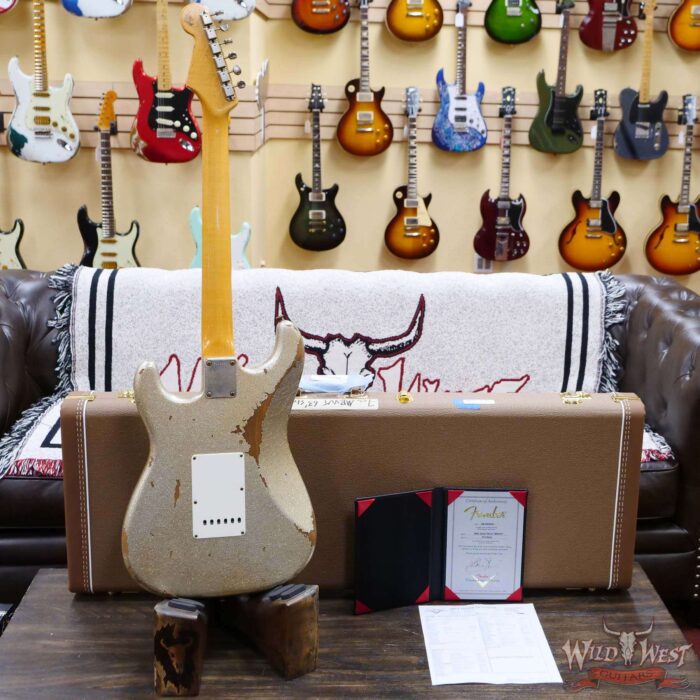 Fender Custom Shop Vincent Van Trigt Masterbuilt 1963 Stratocaster Relic Silver Sparkle - Image 10