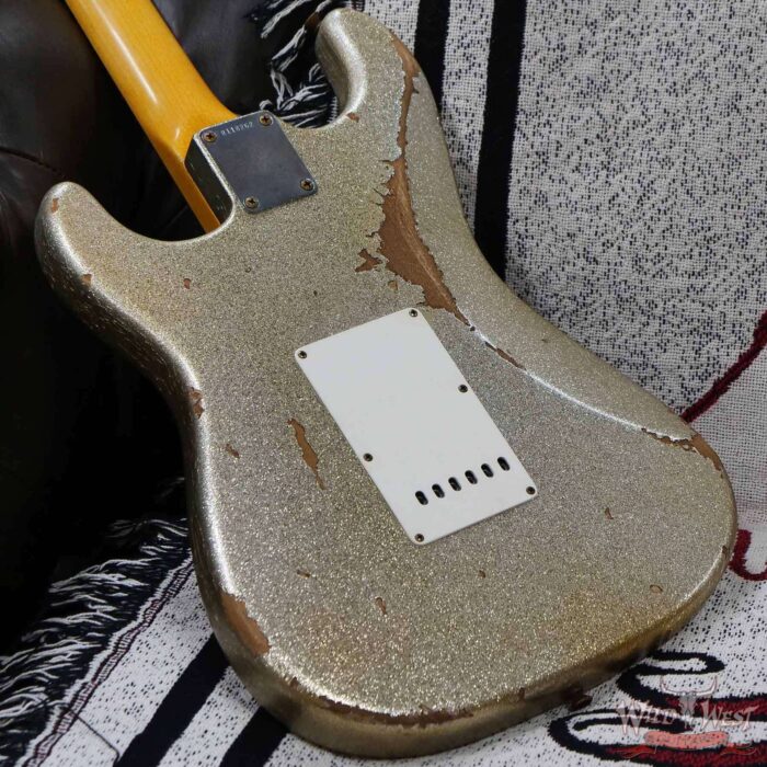 Fender Custom Shop Vincent Van Trigt Masterbuilt 1963 Stratocaster Relic Silver Sparkle - Image 12