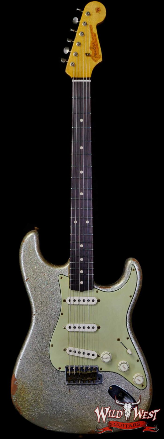 Fender Custom Shop Vincent Van Trigt Masterbuilt 1963 Stratocaster Relic Silver Sparkle - Image 1