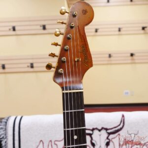 Fender Custom Shop Vincent Van Trigt Masterbuilt 1962 Stratocaster Heavy Relic Vintage White over 3 Tone Sunburst - Image 7