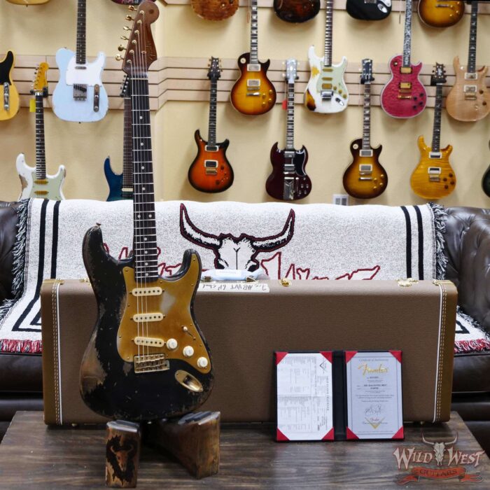 Fender Custom Shop Vincent Van Trigt Masterbuilt 1961 Stratocaster Heavy Relic Black - Image 6