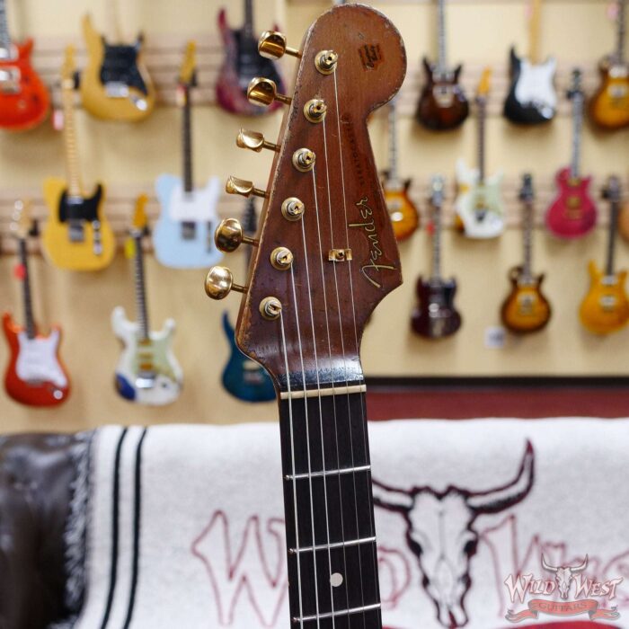 Fender Custom Shop Vincent Van Trigt Masterbuilt 1961 Stratocaster Heavy Relic Black - Image 7