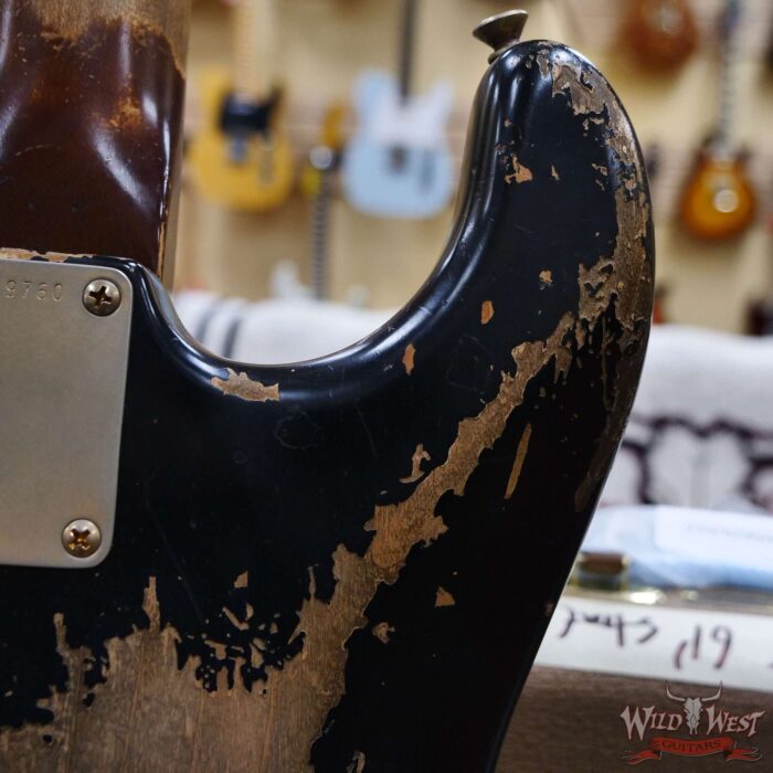 Fender Custom Shop Vincent Van Trigt Masterbuilt 1961 Stratocaster Heavy Relic Black - Image 13