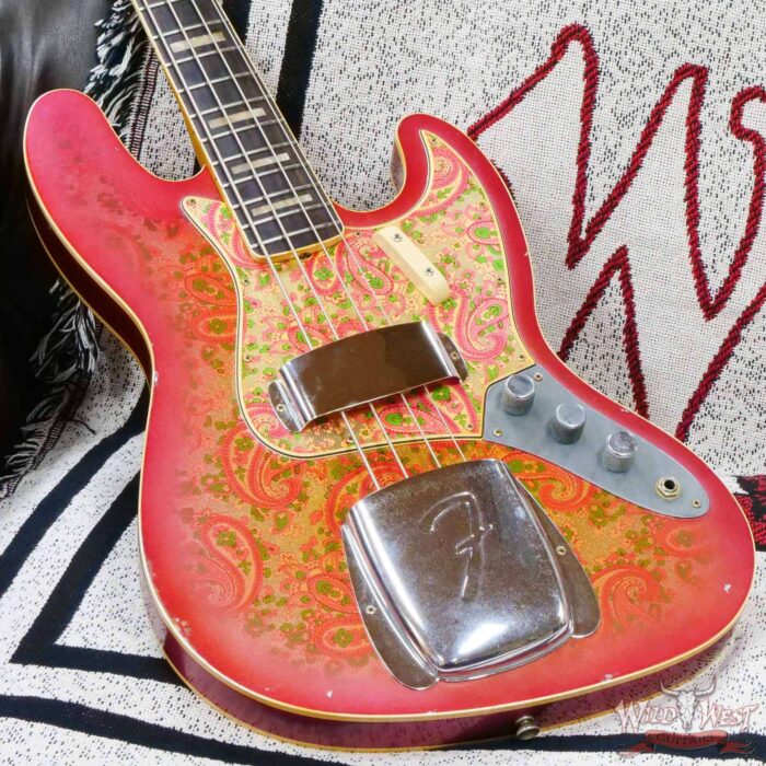Fender Custom Shop Vincent Van Tright Masterbuilt 60’s Jazz Bass J-Bass Josefina Hand-Wound Pickups Relic Pink Paisley - Image 8