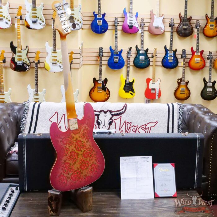 Fender Custom Shop Vincent Van Tright Masterbuilt 60’s Jazz Bass J-Bass Josefina Hand-Wound Pickups Relic Pink Paisley - Image 10