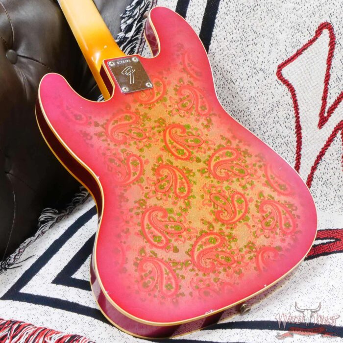 Fender Custom Shop Vincent Van Tright Masterbuilt 60’s Jazz Bass J-Bass Josefina Hand-Wound Pickups Relic Pink Paisley - Image 12