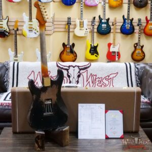 Fender Custom Shop Vincent Van Trigt Masterbuilt 1961 Stratocaster Heavy Relic Black with Gold Hardware - Image 11