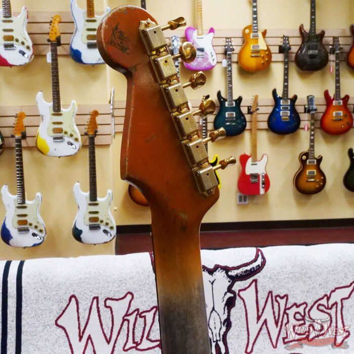 Fender Custom Shop Vincent Van Trigt Masterbuilt 1961 Stratocaster Heavy Relic Black with Gold Hardware - Image 12