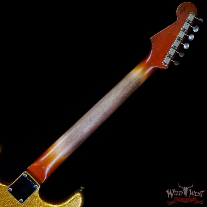 Fender Custom Shop Vincent Van Trigt Masterbuilt 1963 Stratocaster Relic Gold Sparkle - Image 5