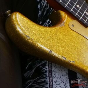 Fender Custom Shop Vincent Van Trigt Masterbuilt 1963 Stratocaster Relic Gold Sparkle - Image 9