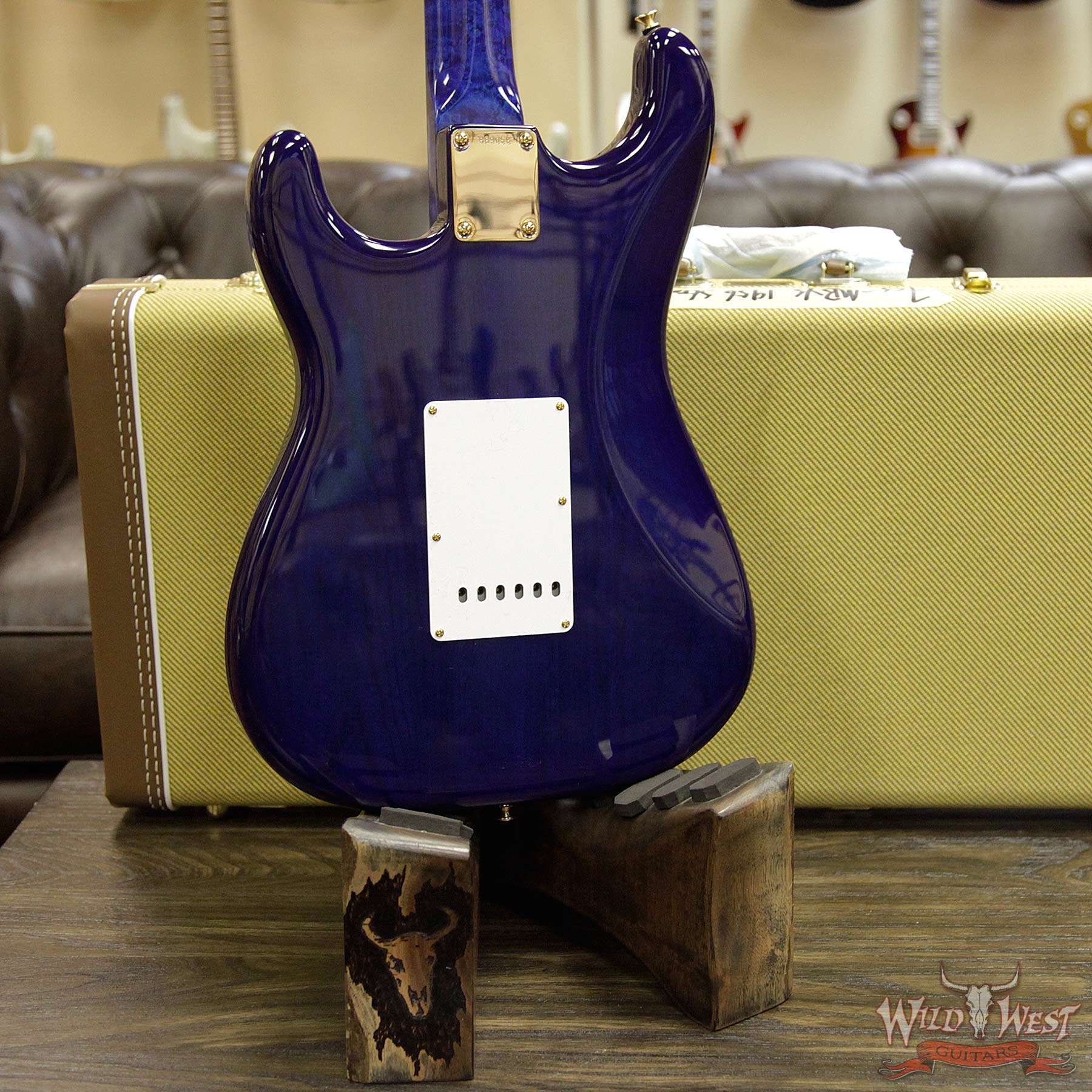 fendercs-mbys-1956stratnos-royalblue-r89058-d4__wwg.jpg Fender Custom Shop Masterbuilt Yuriy Shishkov 1956 Stratocaster NOS Flame Top Birdseye Nk Royal Blue - Image 15