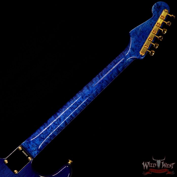 Fender Custom Shop Masterbuilt Yuriy Shishkov 1956 Stratocaster NOS Flame Top Birdseye Nk Royal Blue - Image 11