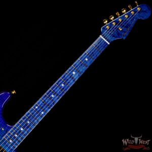 Fender Custom Shop Masterbuilt Yuriy Shishkov 1956 Stratocaster NOS Flame Top Birdseye Nk Royal Blue - Image 9