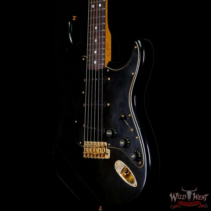 Fender Custom Shop Yuriy Shishkov Masterbuilt 60’s Stratocaster Journeyman Relic Black with Black Pickguard Josefina Hand-Wound Pickups - Image 2