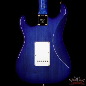 Fender Custom Shop Masterbuilt Yuriy Shishkov 1960 Stratocaster HSS Flame Maple Top AAA Birdseye Neck Royal Blue - Image 7
