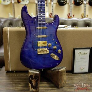 Fender Custom Shop Masterbuilt Yuriy Shishkov 1960 Stratocaster HSS Flame Maple Top AAA Birdseye Neck Royal Blue - Image 13