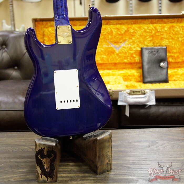 Fender Custom Shop Masterbuilt Yuriy Shishkov 1960 Stratocaster HSS Flame Maple Top AAA Birdseye Neck Royal Blue - Image 15