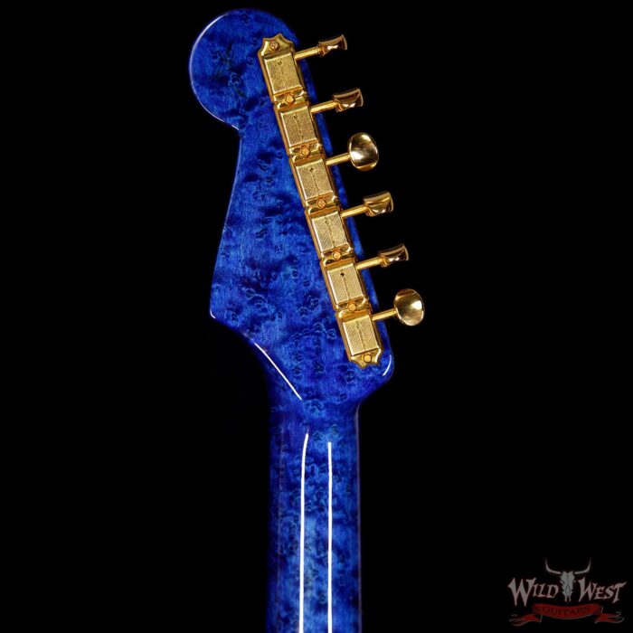 Fender Custom Shop Masterbuilt Yuriy Shishkov 1960 Stratocaster HSS Flame Maple Top AAA Birdseye Neck Royal Blue - Image 10
