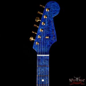 Fender Custom Shop Masterbuilt Yuriy Shishkov 1960 Stratocaster HSS Flame Maple Top AAA Birdseye Neck Royal Blue - Image 8
