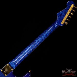 Fender Custom Shop Masterbuilt Yuriy Shishkov 1960 Stratocaster HSS Flame Maple Top AAA Birdseye Neck Royal Blue - Image 11