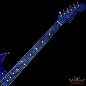Fender Custom Shop Masterbuilt Yuriy Shishkov 1960 Stratocaster HSS Flame Maple Top AAA Birdseye Neck Royal Blue - Image 9