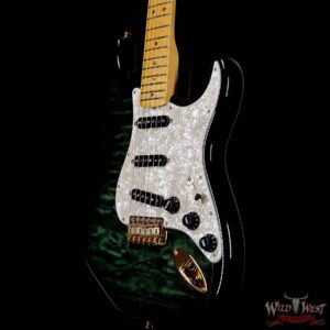 Fender Custom Shop Yuriy Shishkov Masterbuilt 1960 Stratocaster NOS Quilt Maple Top Emerald Green Burst - Image 2